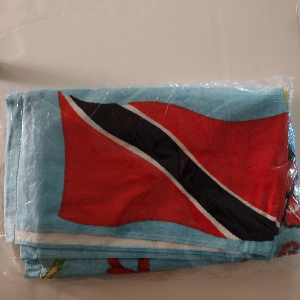 Island Map and Flag Towel- Trinidad & Tobago